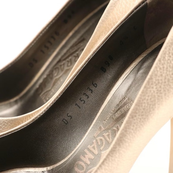 Salvatore Ferragamo Vara Bow Peek Toe Platform Heels with box - Picture 7 of 9